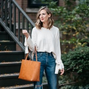 Madewell Tie Sleeve Sweater